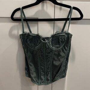 Urban Outfitters Olive Lace Bralette